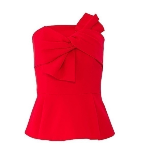 Anthropologie Adelyn Rae Strapless Bow Tie Top - Picture 8 of 12